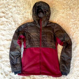 EUC DAKINE WOMEN’S medium jacket - part duck down! Camo and Burgundy